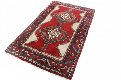 Traditional Vintage Rug Azerbajan in 210x130 (2 / 6)