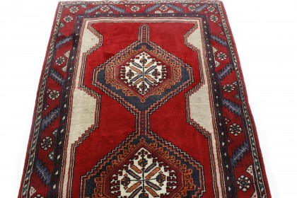 Traditional Vintage Rug Azerbajan in 210x130 (4 / 6)