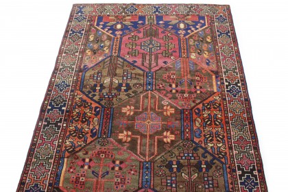 Traditional Vintage Rug Azerbajan in 210x130 (4 / 6)