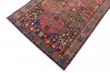 Traditional Vintage Rug Azerbajan in 210x130 (5 / 6)