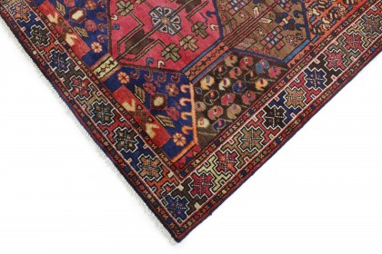 Traditional Vintage Rug Azerbajan in 210x130 (6 / 6)