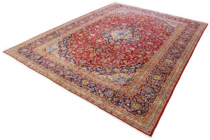 Klassischer Vintage-Teppich Kashan in 400x300 (2 / 8)