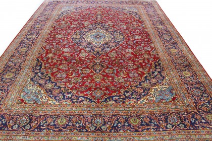 Klassischer Vintage-Teppich Kashan in 400x300 (4 / 8)