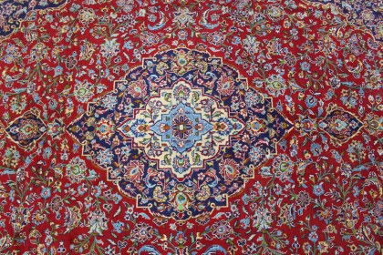 Klassischer Vintage-Teppich Kashan in 400x300 (6 / 8)