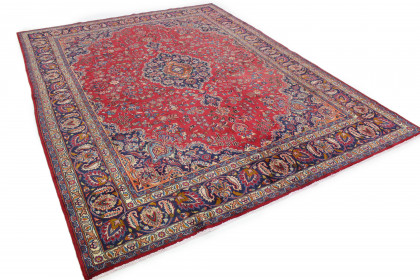 Klassischer Vintage-Teppich Mashad in 390x290 (4 / 8)