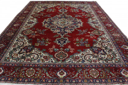 Klassischer Vintage-Teppich Tabriz in 390x290 (2 / 8)