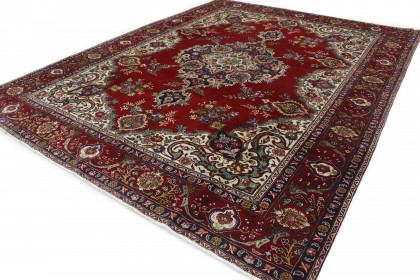 Klassischer Vintage-Teppich Tabriz in 390x290 (3 / 8)