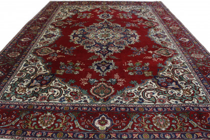 Klassischer Vintage-Teppich Tabriz in 390x290 (4 / 8)