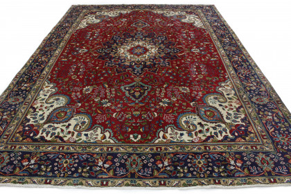 Klassischer Vintage-Teppich Tabriz in 360x260 (2 / 6)