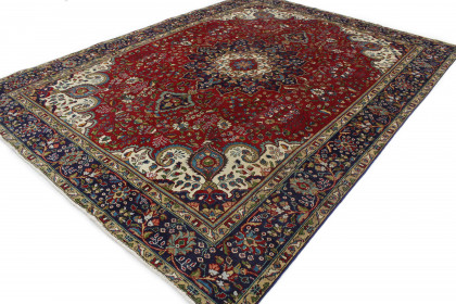 Klassischer Vintage-Teppich Tabriz in 360x260 (3 / 6)