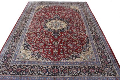 Traditional Vintage Rug Mashad in 410x300