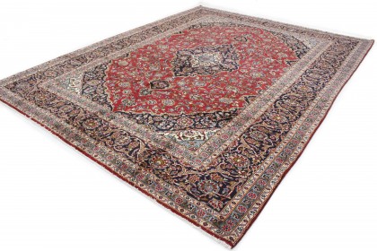 Klassischer Vintage-Teppich Kashan in 400x310 (3 / 5)