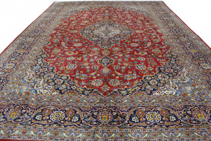 Klassischer Vintage Teppich Kashan In 430x310 1201 4045