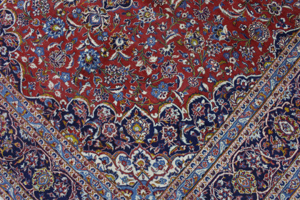 Klassischer Vintage-Teppich Kashan in 410x300 (6 / 10)