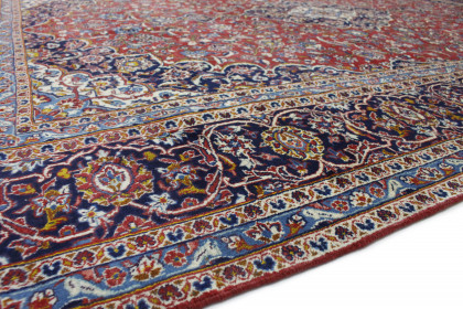 Klassischer Vintage-Teppich Kashan in 410x300 (10 / 10)