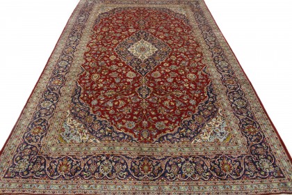 Klassischer Vintage-Teppich Kashan in 470x290 (1 / 8)