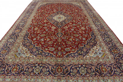 Klassischer Vintage-Teppich Kashan in 470x290 (2 / 8)