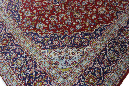 Klassischer Vintage-Teppich Kashan in 470x290 (4 / 8)