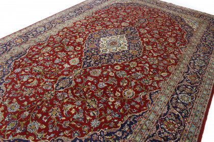 Klassischer Vintage-Teppich Kashan in 470x290 (5 / 8)