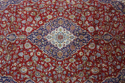 Klassischer Vintage-Teppich Kashan in 470x290 (8 / 8)