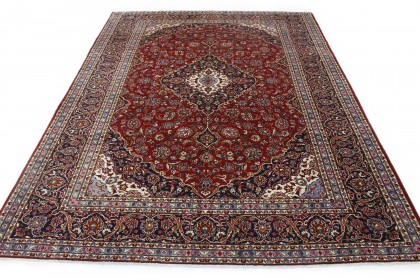 Klassischer Vintage-Teppich Kashan in 410x300