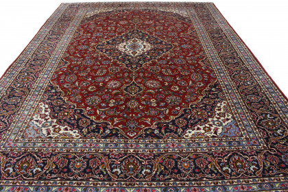 Traditional Vintage Rug Kashan in 410x300 (2 / 8)