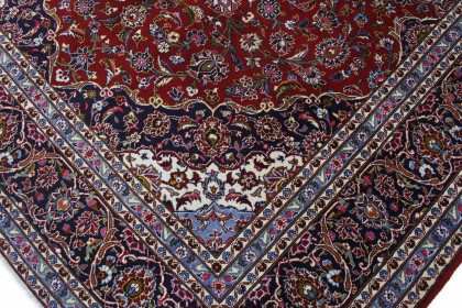 Traditional Vintage Rug Kashan in 410x300 (4 / 8)