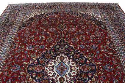 Traditional Vintage Rug Kashan in 410x300 (6 / 8)
