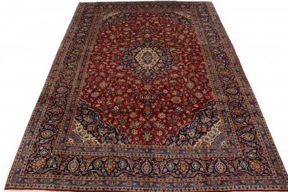 Klassischer Vintage-Teppich Kashan in 420x300 (1 / 8)
