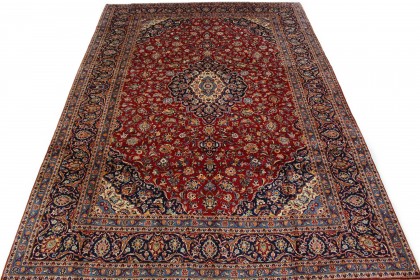 Klassischer Vintage-Teppich Kashan in 420x300 (2 / 8)