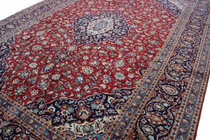 Klassischer Vintage-Teppich Kashan in 420x300 (8 / 8)