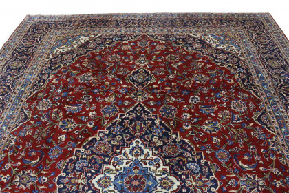 Klassischer Vintage-Teppich Kashan in 410x290 (6 / 9)