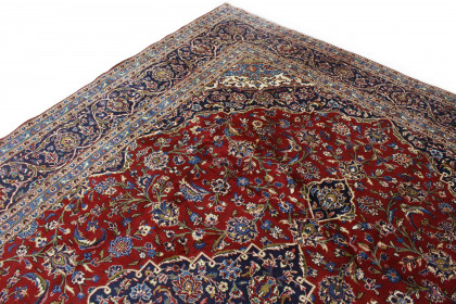 Klassischer Vintage-Teppich Kashan in 410x290 (7 / 9)