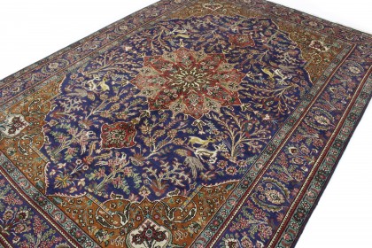 Klassischer Vintage-Teppich Tabriz in 310x210 (5 / 8)