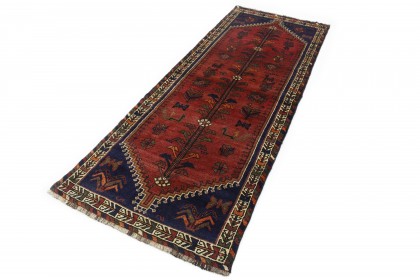 Klassischer Vintage-Teppich Shiraz Läufer in 290x100 (2 / 4)