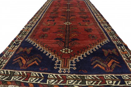 Klassischer Vintage-Teppich Shiraz Läufer in 290x100 (4 / 4)