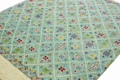 Nomadic Design Teppich Türkis Beige in 240x170 (3 / 10)