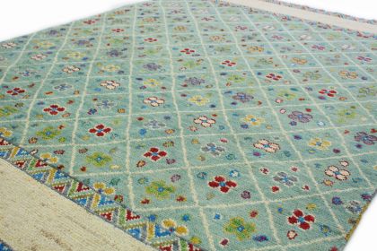 Nomadic Design Teppich Türkis Beige in 240x170 (4 / 10)