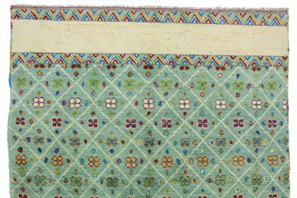 Nomadic Design Teppich Türkis Beige in 240x170 (9 / 10)