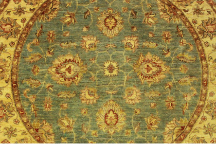 Ziegler Rug Round Beige Lightblue in 150x150cm (2 / 5) Ziegler Rug Round Beige Lightblue in 150x150cm (2 / 5)