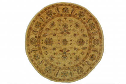 Ziegler Rug Round Beige Brown in 150x150cm (1 / 5)