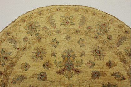 Ziegler Rug Round Beige in 150x150cm (4 / 5) Ziegler Rug Round Beige in 150x150cm (4 / 5)