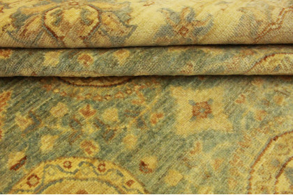 Ziegler Rug Round Beige Blue Brown in 200x200cm (6 / 6) Ziegler Rug Round Beige Blue Brown in 200x200cm (6 / 6)