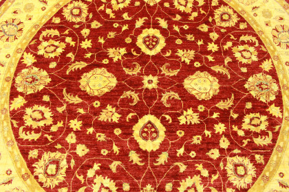 Ziegler Rug Round Beige Red in 270x270cm (2 / 7) Ziegler Rug Round Beige Red in 270x270cm (2 / 7)