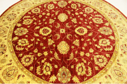 Ziegler Rug Round Beige Red in 270x270cm (4 / 7) Ziegler Rug Round Beige Red in 270x270cm (4 / 7)