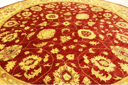 Ziegler Rug Round Beige Red in 270x270cm (5 / 7) Ziegler Rug Round Beige Red in 270x270cm (5 / 7)