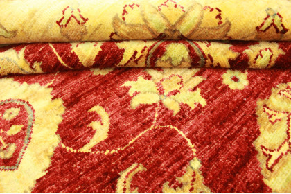Ziegler Rug Round Beige Red in 270x270cm (6 / 7) Ziegler Rug Round Beige Red in 270x270cm (6 / 7)