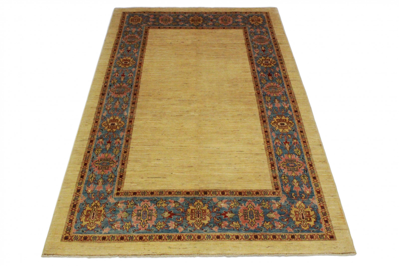 Ziegler Teppich Beige Blau in 270x170 (5101-41) - carpetido.de