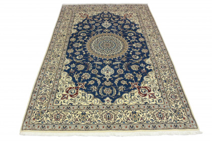 Nain Teppich Blau Weiß in 310x190 (1 / 4)