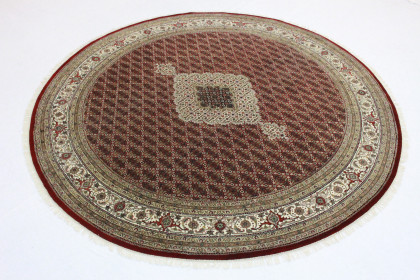 Teppich Rund Beige Rot in 250x240 (2 / 5)